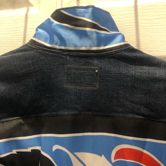 Upcycle Denim Jean Jacket M - Picture 5 of 9